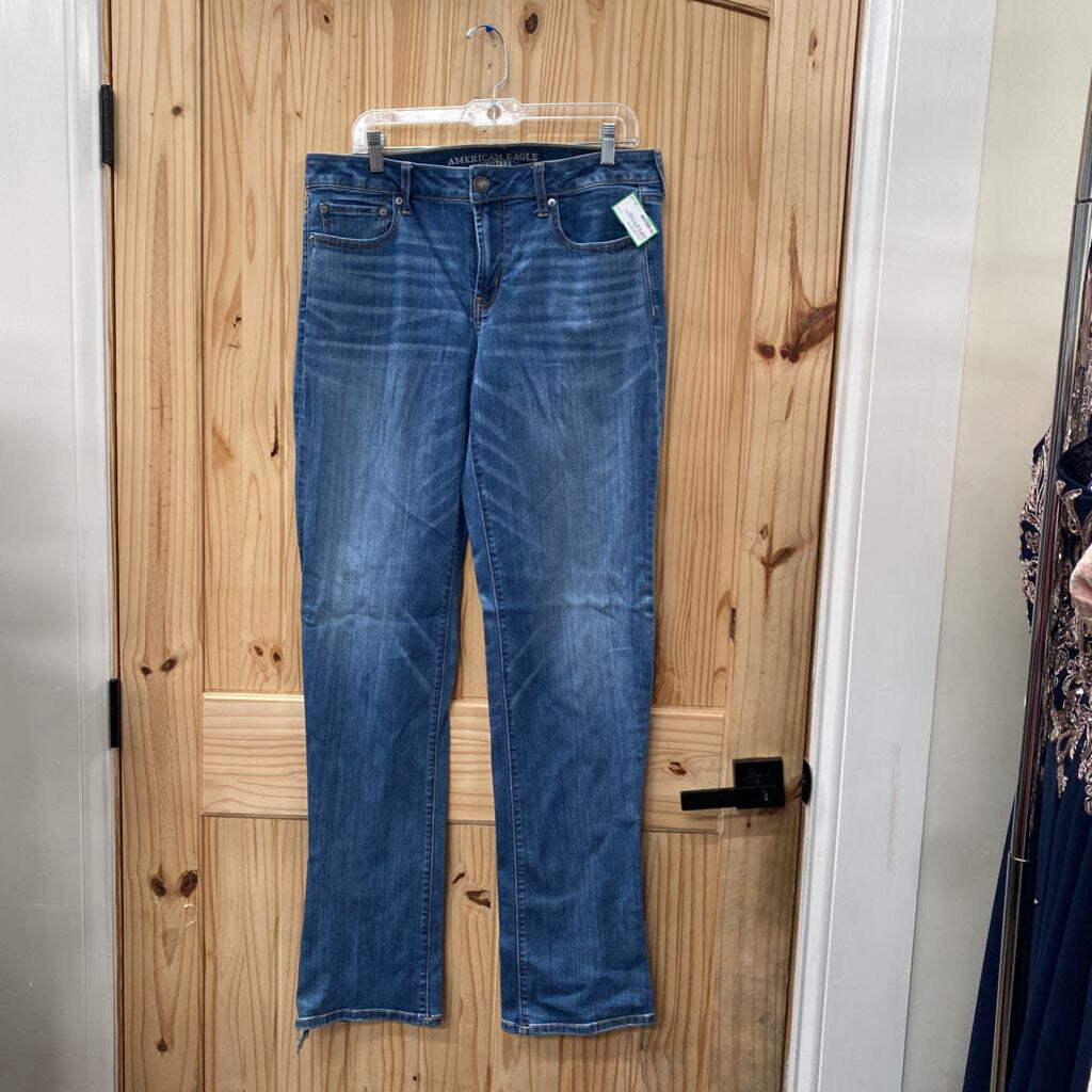 WOMENS AMERICAN EAGLE DENIM JEANS 14 X-LONG