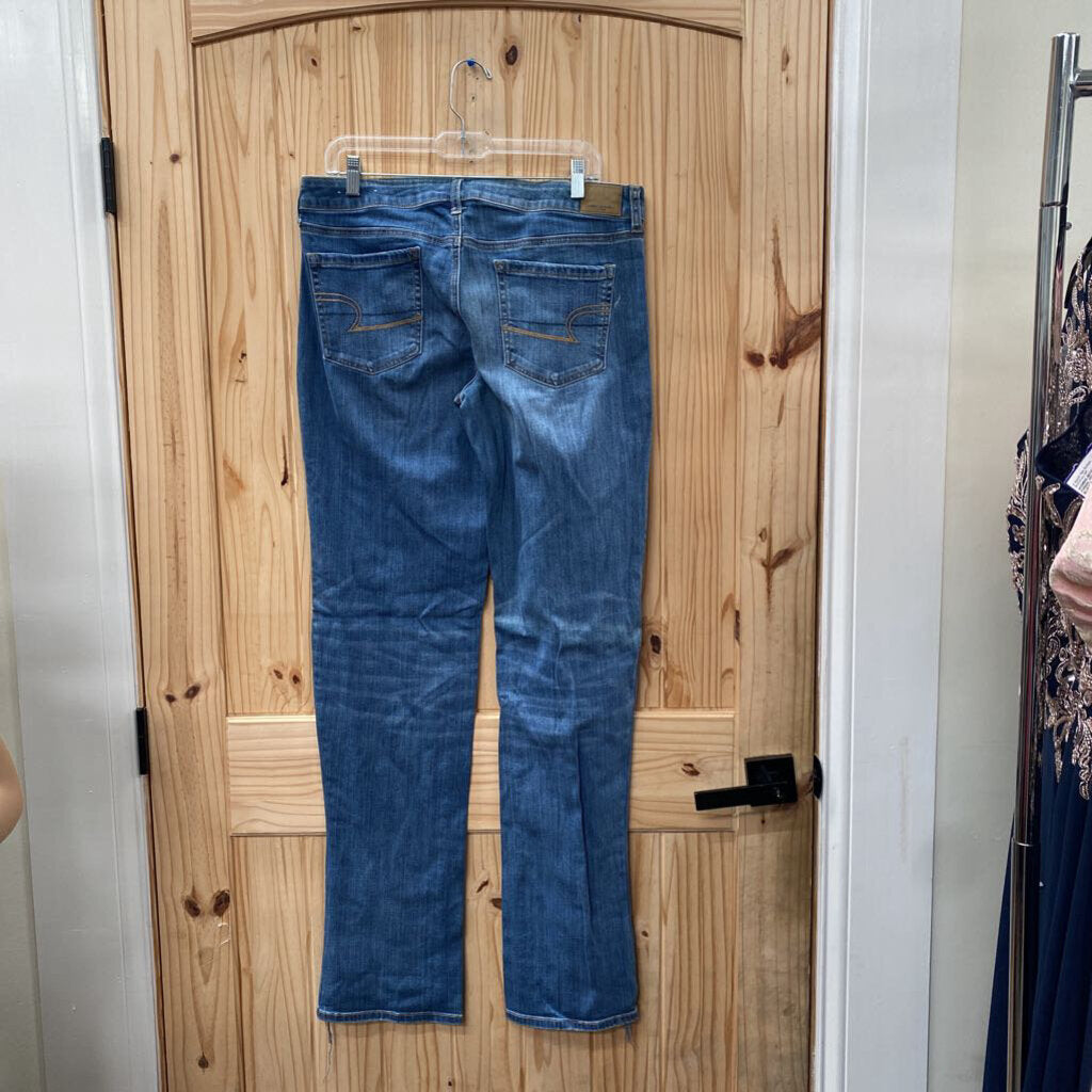 WOMENS AMERICAN EAGLE DENIM JEANS 14 X-LONG