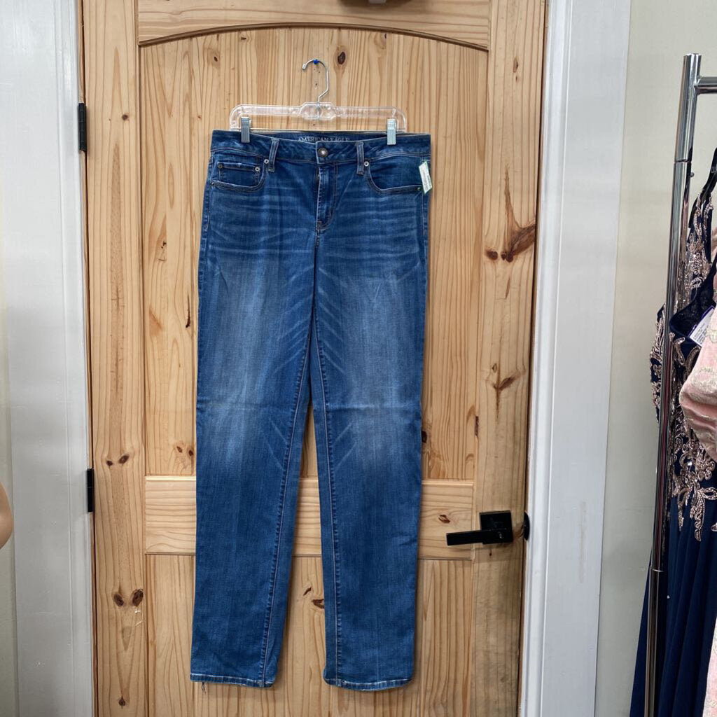 WOMENS AMERICAN EAGLE DENIM JEANS 14 X-LONG