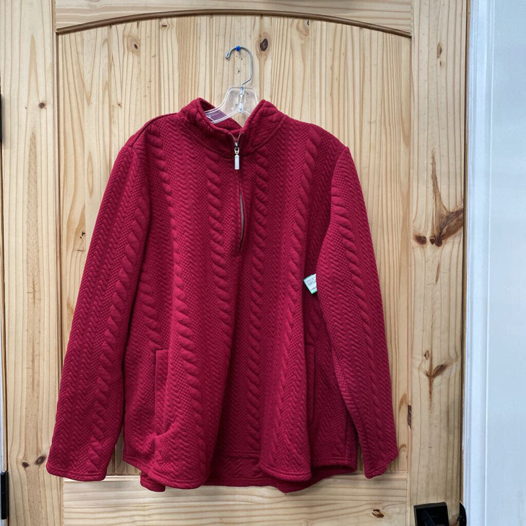 WOMENS COLDWATER CREEK WINE PULLOVER 2X