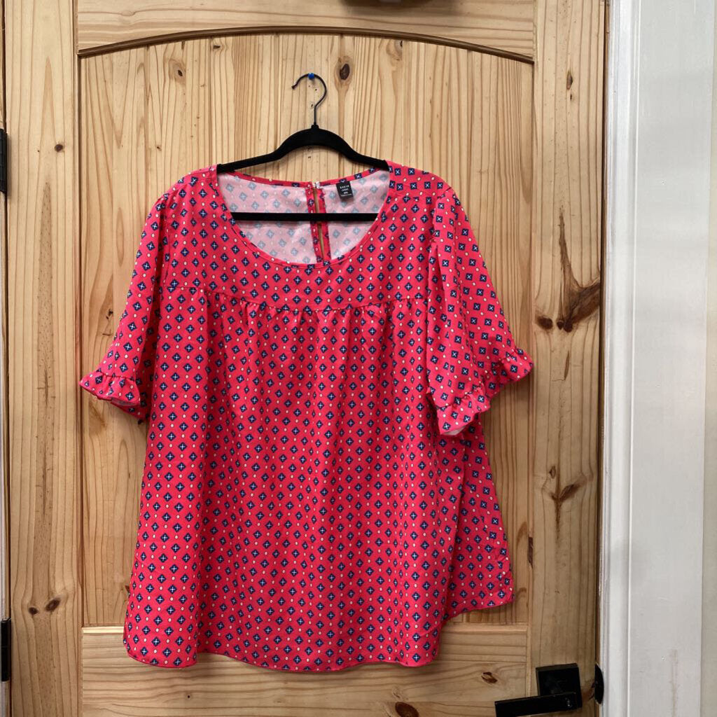 WOMENS SHEIN DK PINK CASUAL TOP 4XL