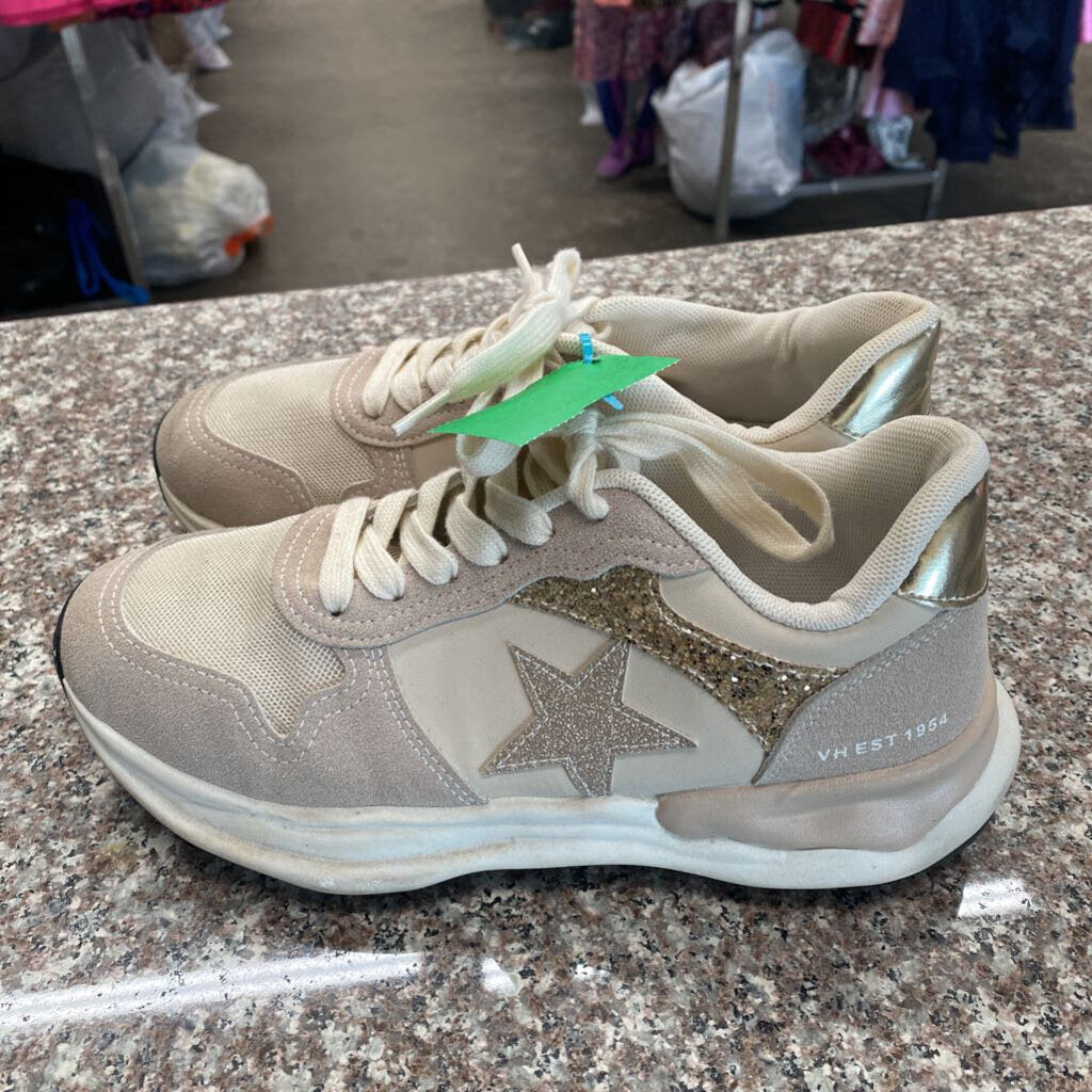 WOMENS VINTAGE HAVANA SHOES LT TAN/IVORY W/STAR 8