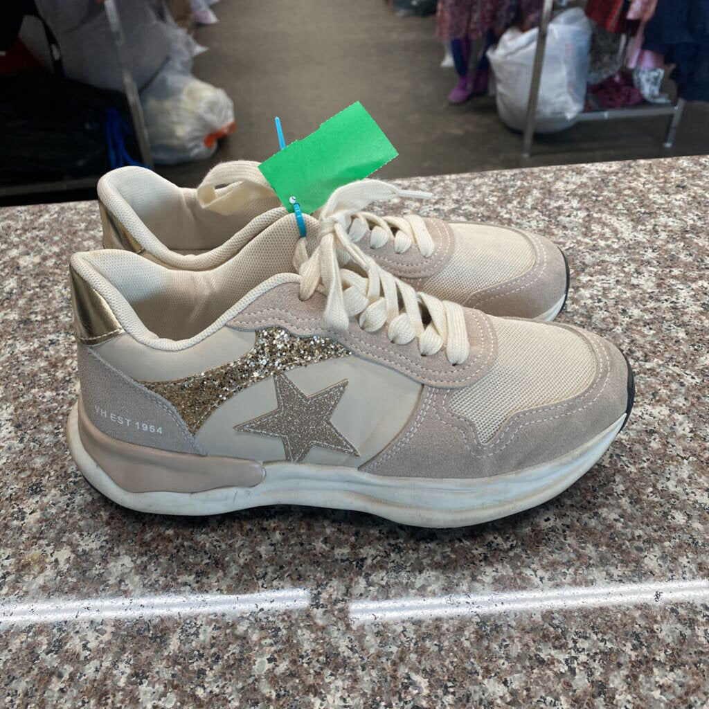 WOMENS VINTAGE HAVANA SHOES LT TAN/IVORY W/STAR 8