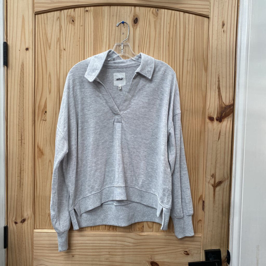 WOMENS AERIE LT GREY SWEATSHIRT S