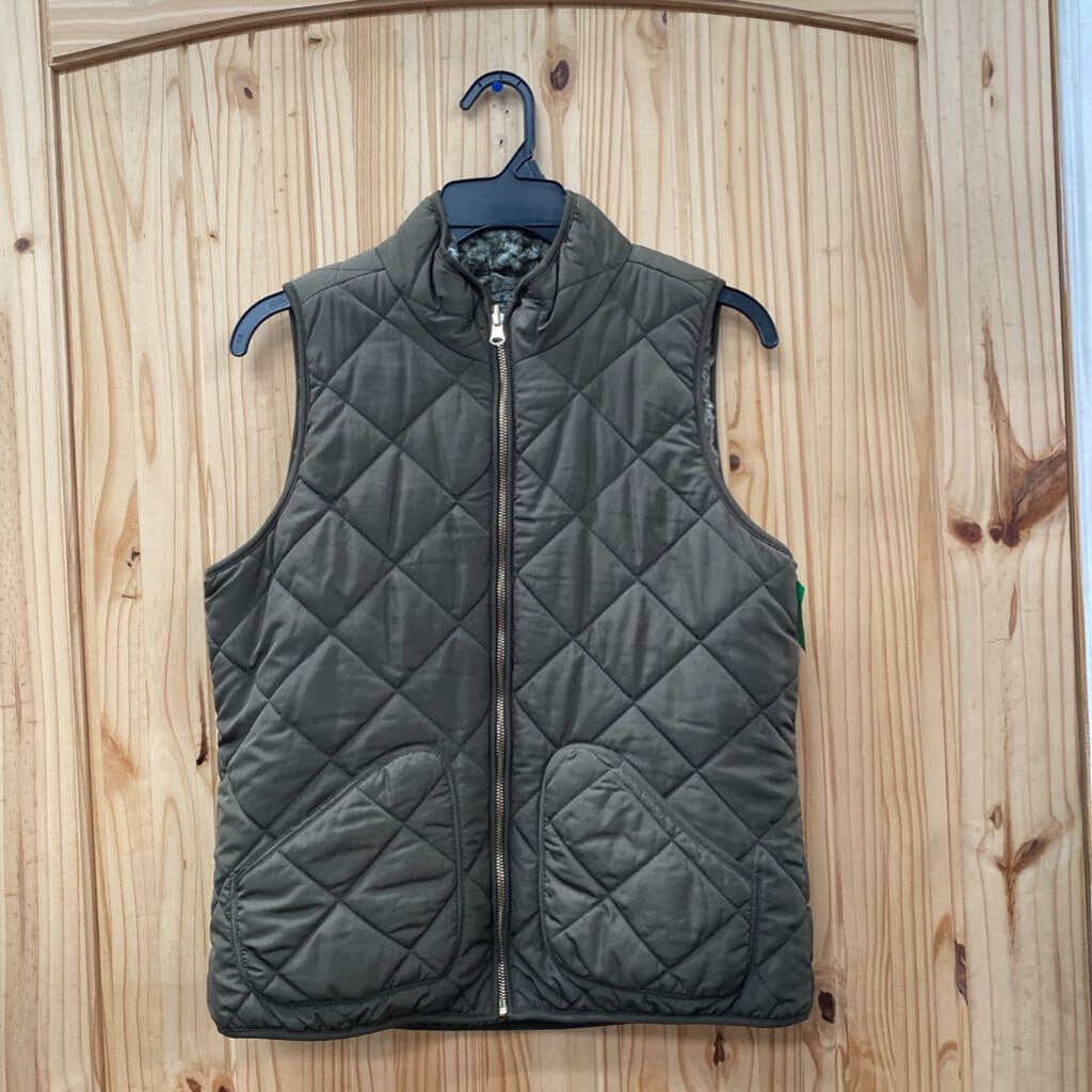 WOMENS OLIVE GREEN VEST S