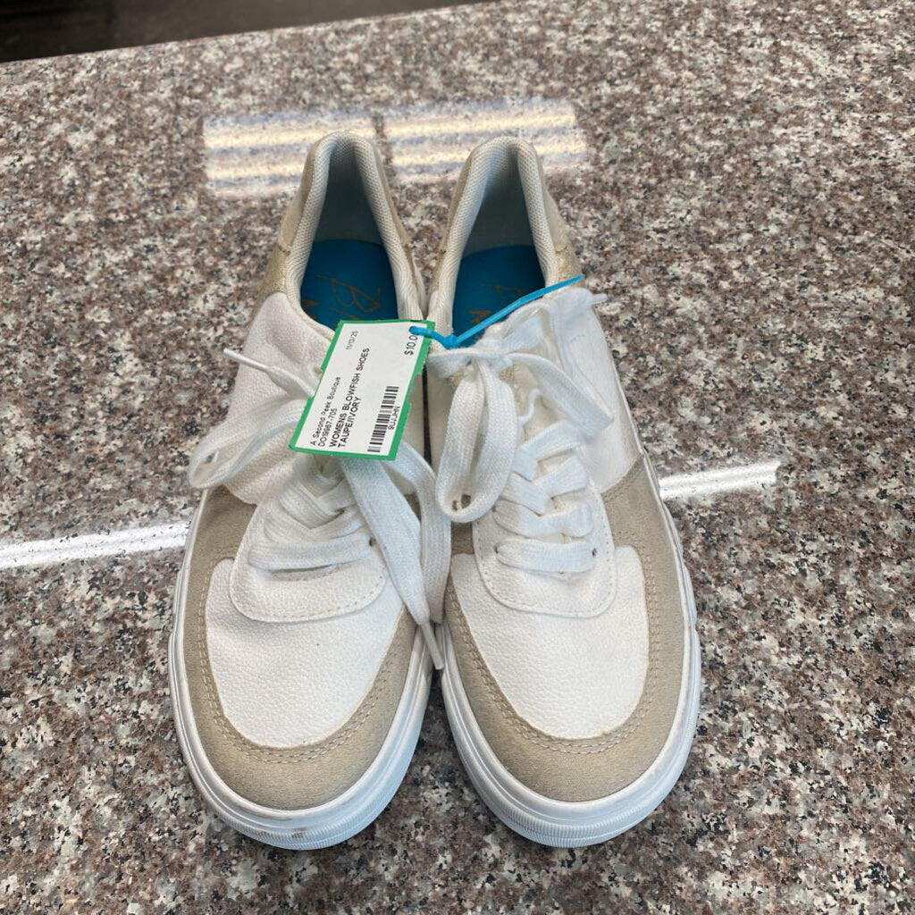 WOMENS BLOWFISH SHOES TAUPE/IVORY