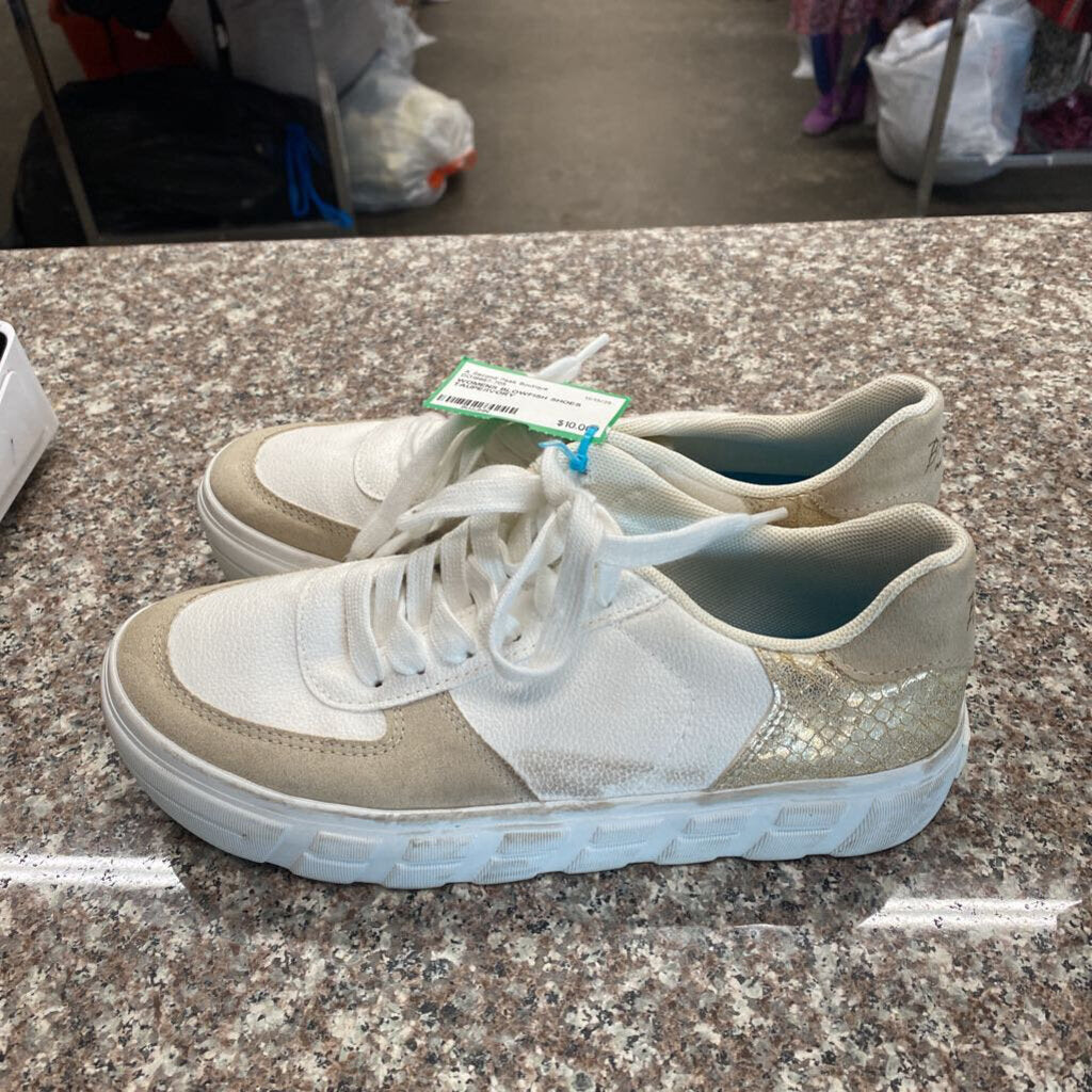 WOMENS BLOWFISH SHOES TAUPE/IVORY