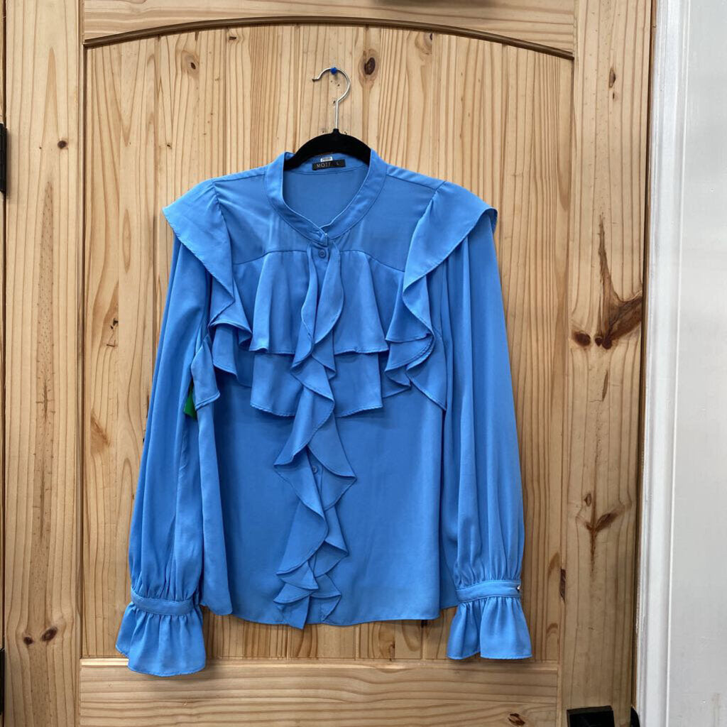 WOMENS SKY BLUE CASUAL TOP M/L