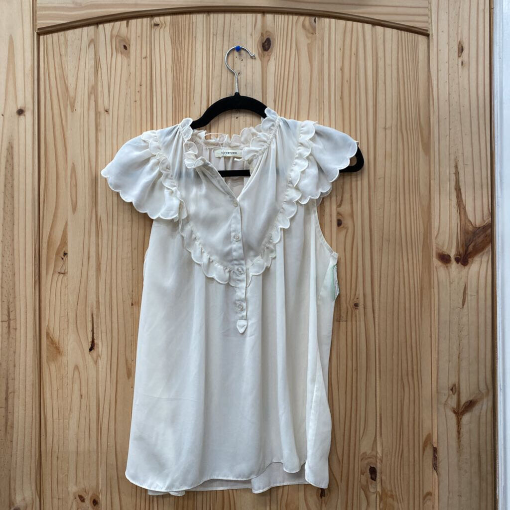 WOMENS MAX SRUDIO CASUAL TOP IVORY M