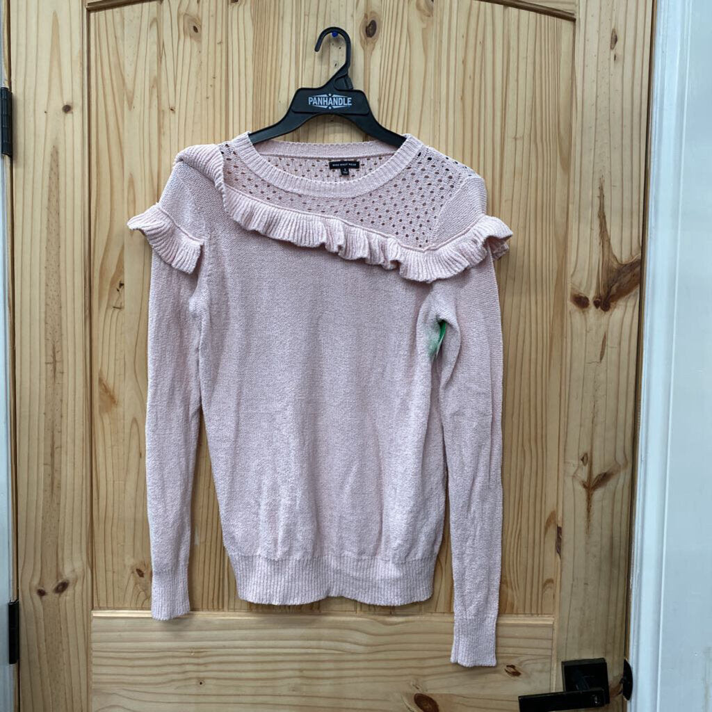 WOMENS WHO WHAT WEAR PINK SWEATER S