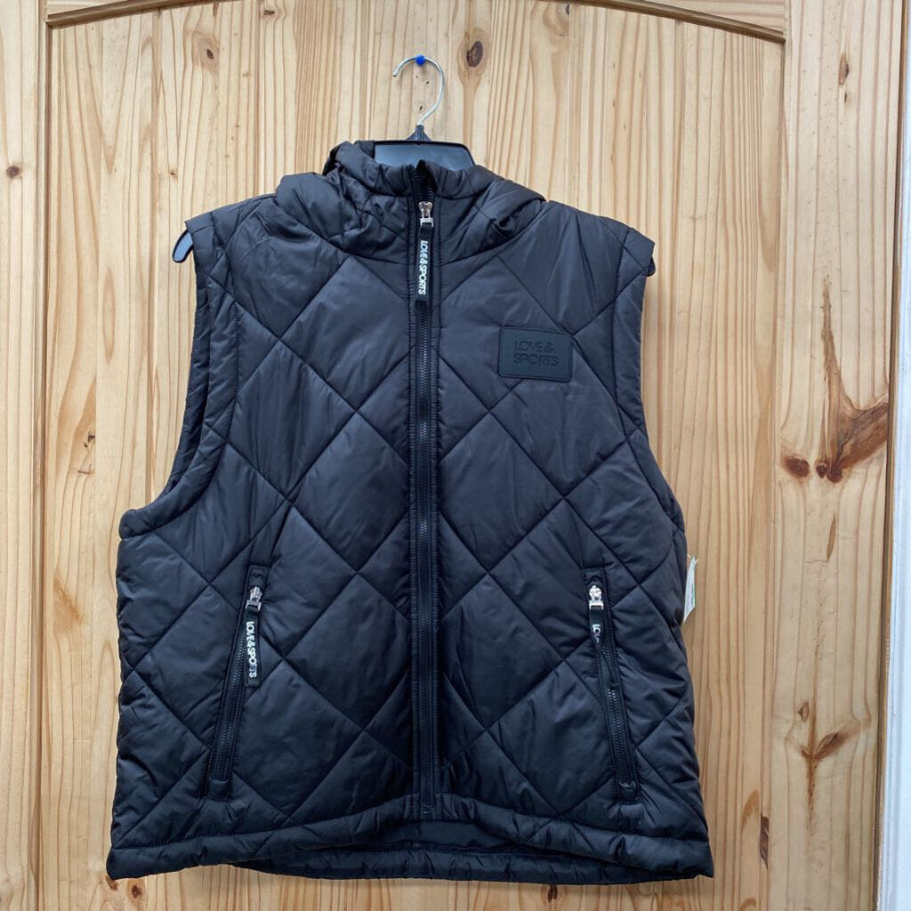 WOMENS LOVE & SPORTS BLK VEST M