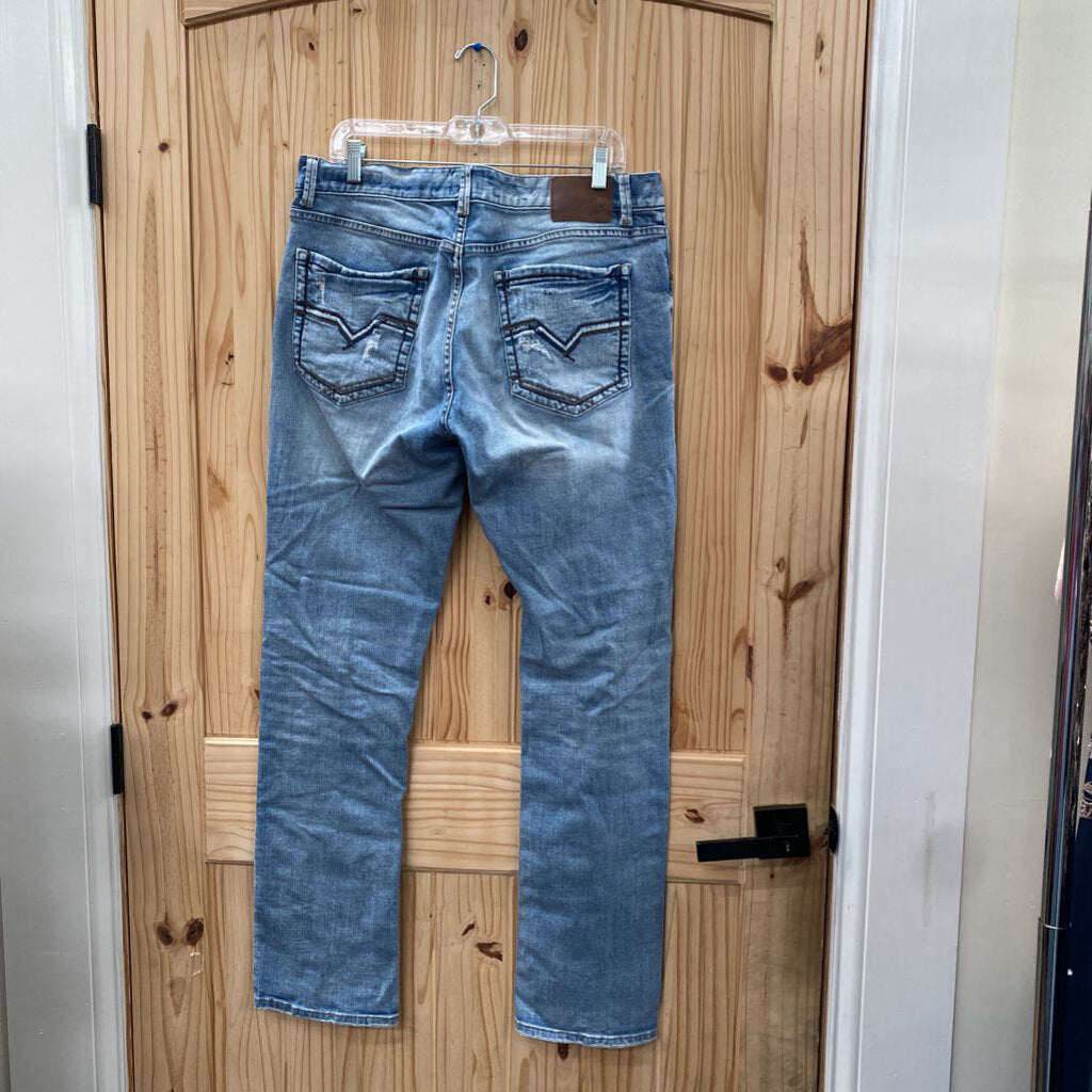 MENS MOON SHINE LT DENIM JEANS 34X34