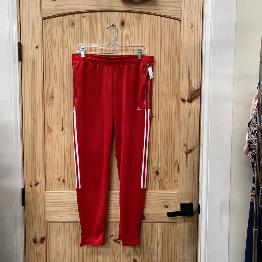 WOMENS ADIDAS PANTS RED L