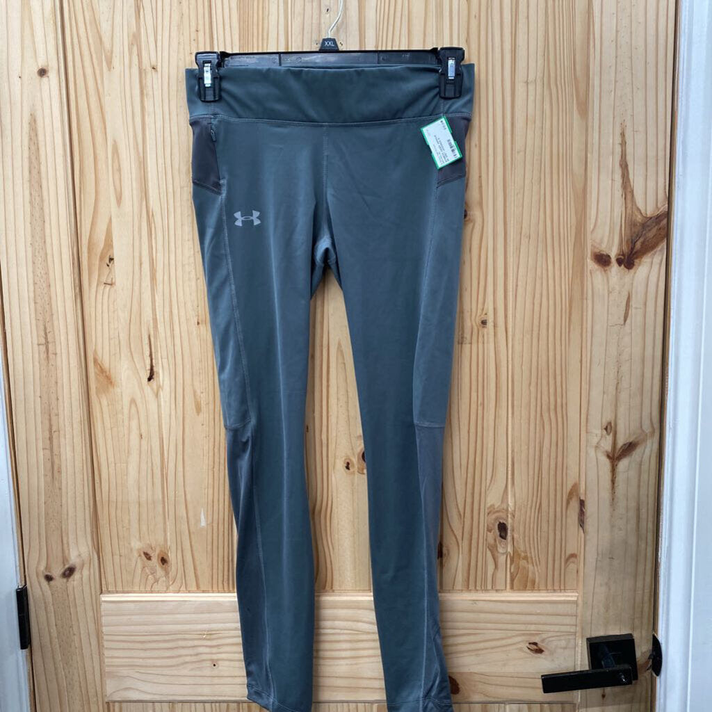 WOMENS UNDER ARMOUR DK GREY LEGGINGS M
