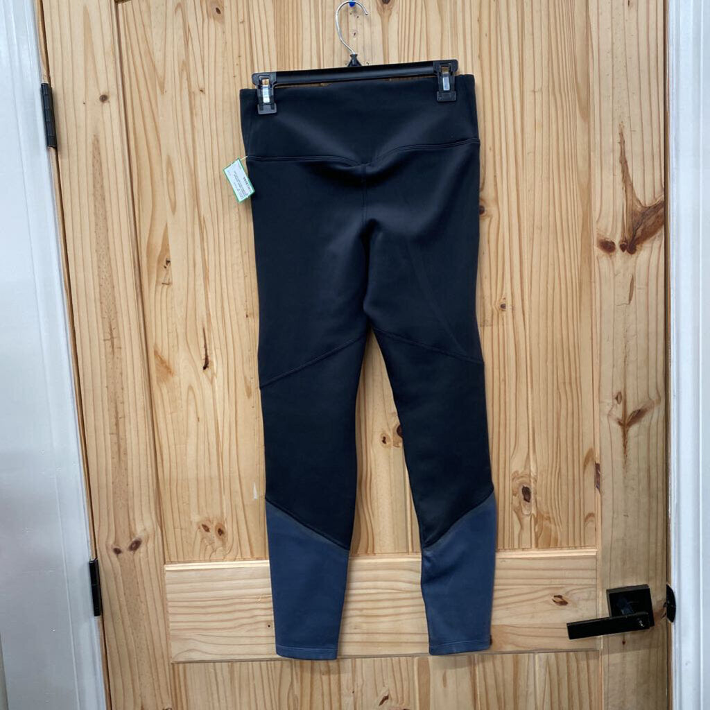 WOMENS UNDER ARMOUR LEGGINGS BLK/GREY/BLUISH M