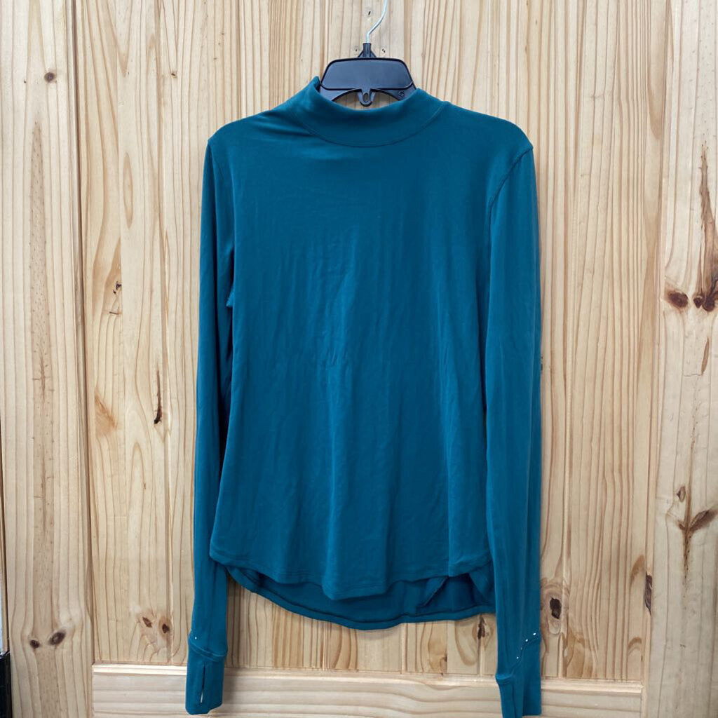 WOMENS LULULEMON DK GREEN LS SHIRT 6