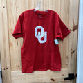 MENS OU RED/WHITE T-SHIRT L