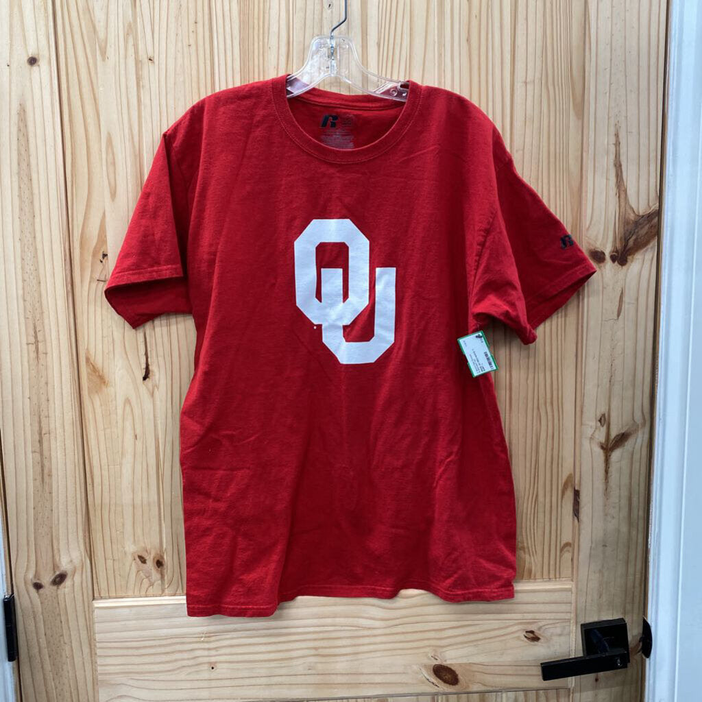 MENS OU RED/WHITE T-SHIRT L
