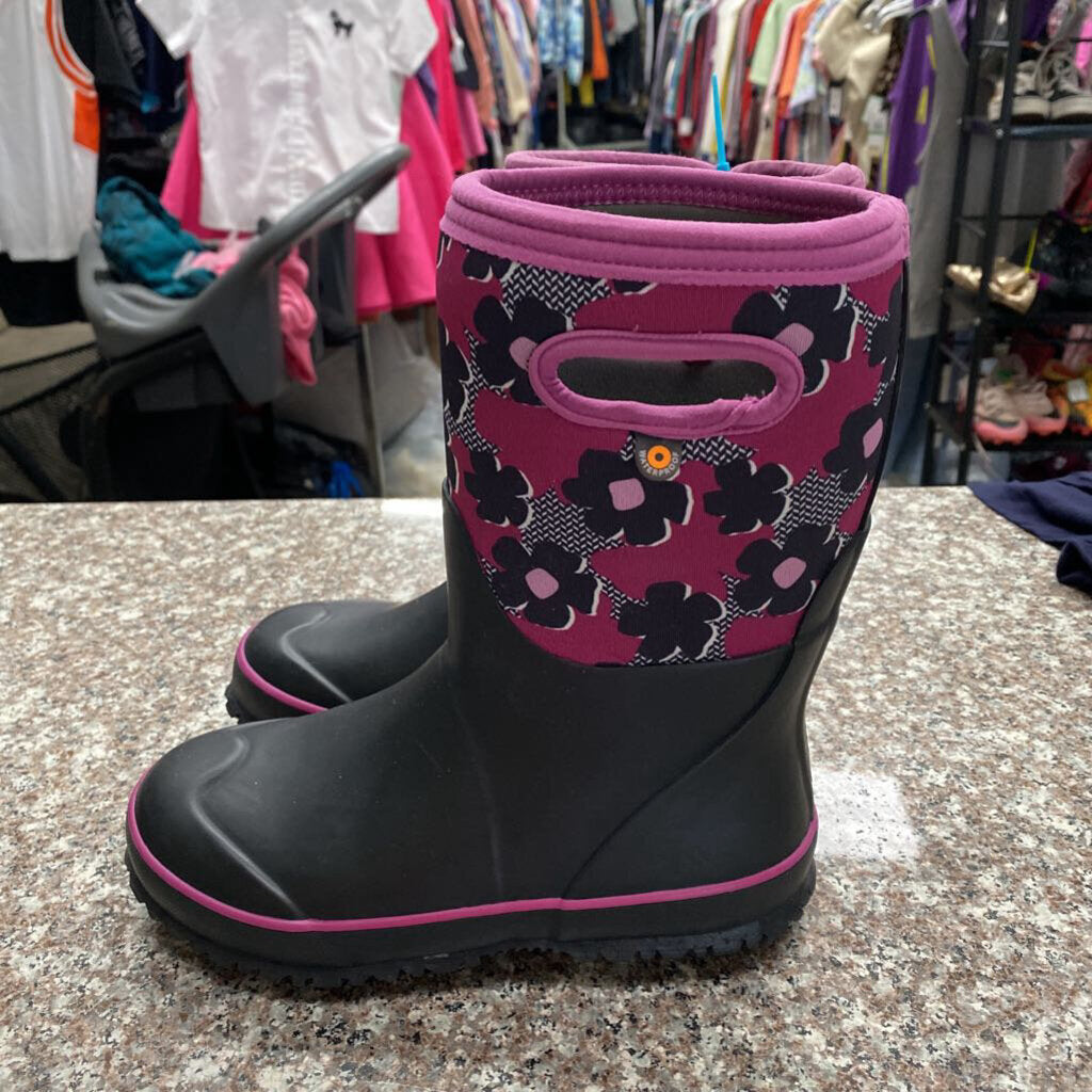 GIRLS BOGS BLOOM INSULATED BOOTS PURPLE/BLK ?