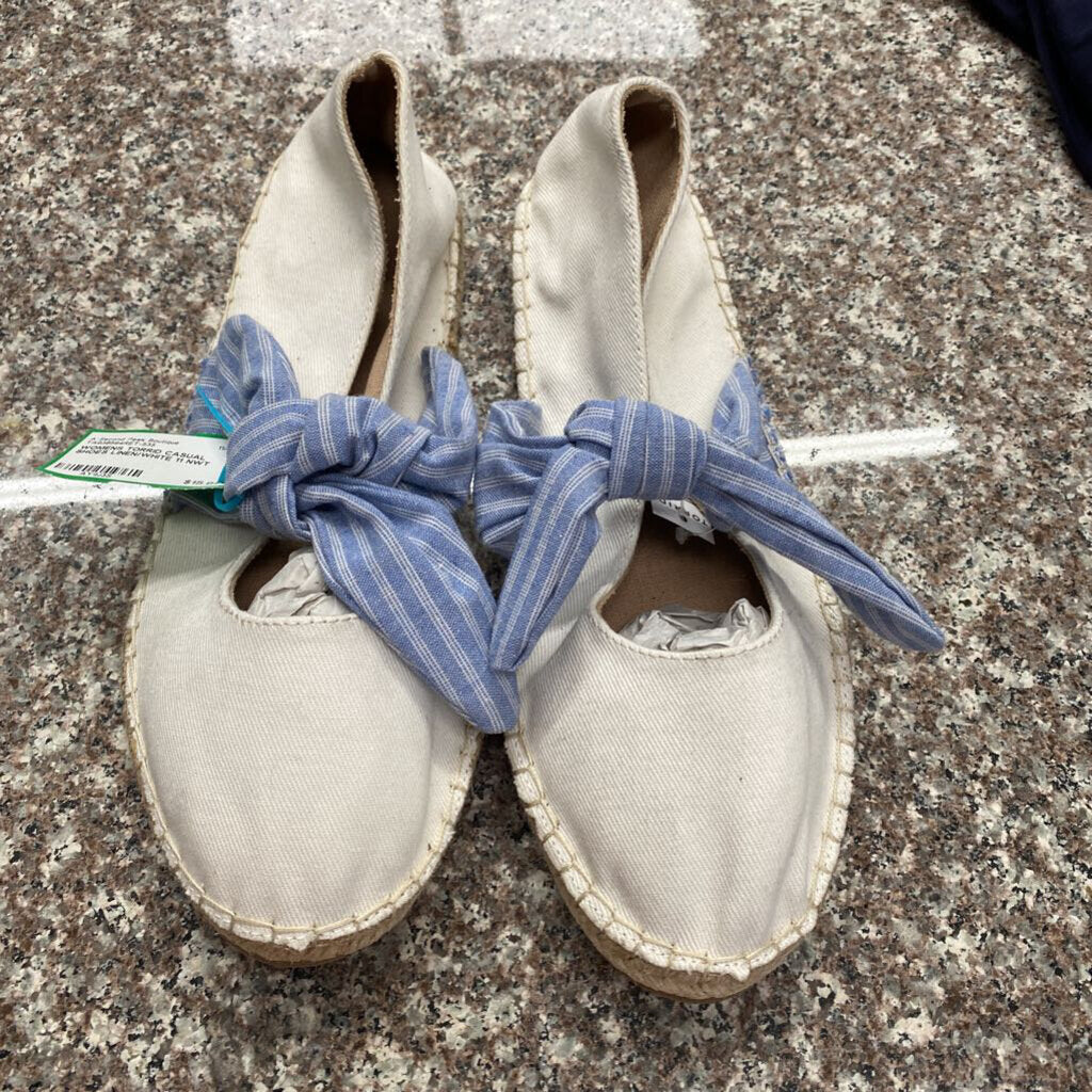 WOMENS TORRID CASUAL SHOES LINEN/WHITE 11 NWT