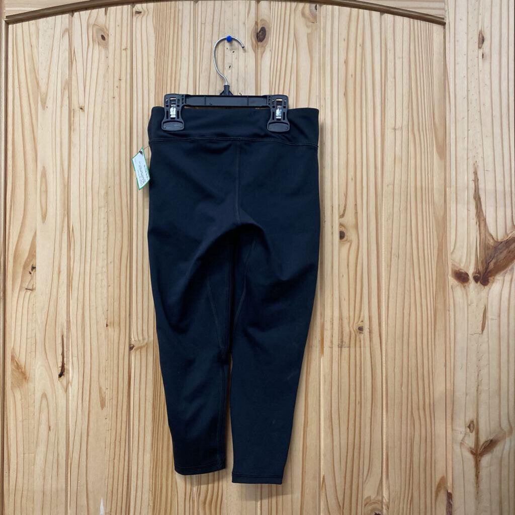 GIRLS UNDER ARMOUR LEGGINGS GREY/BLK YXS 4/5