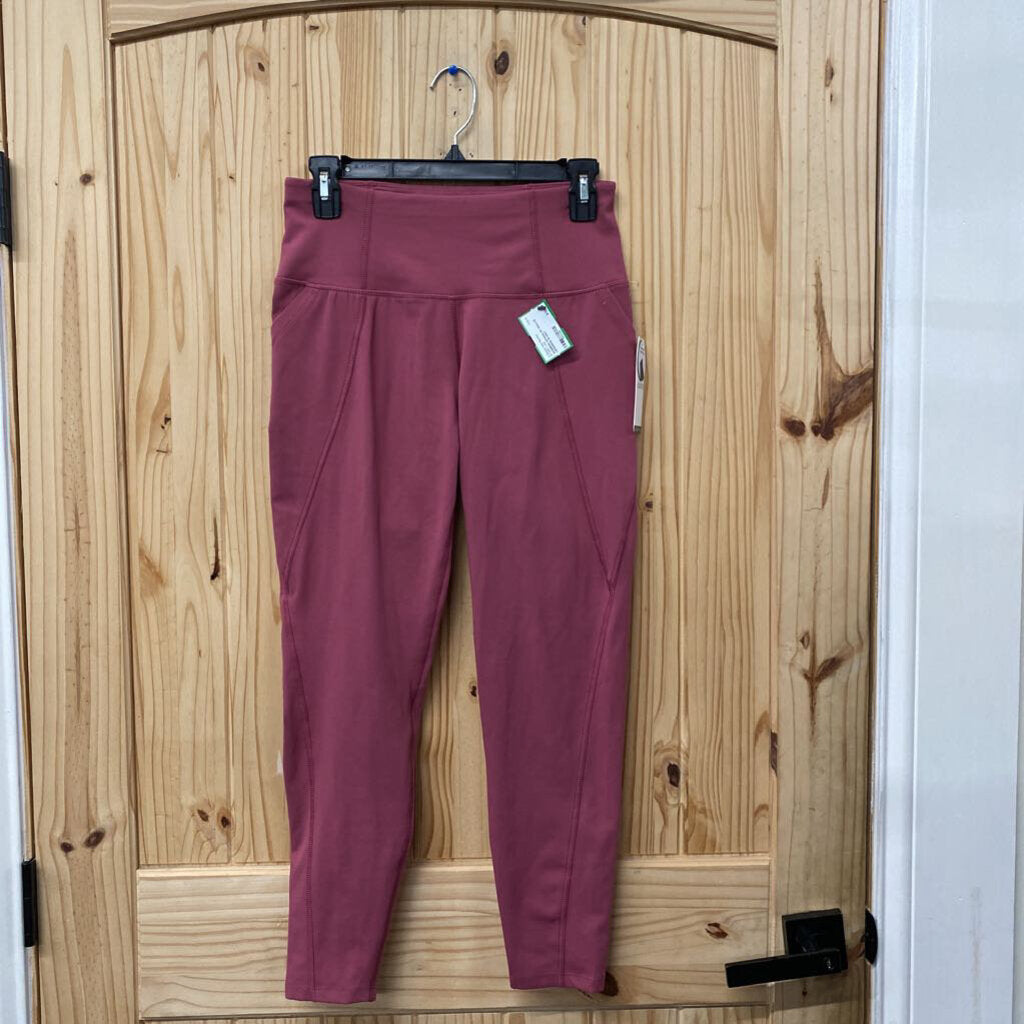 WOMENS APANA DK MAUVE LEGGINGS M NWT