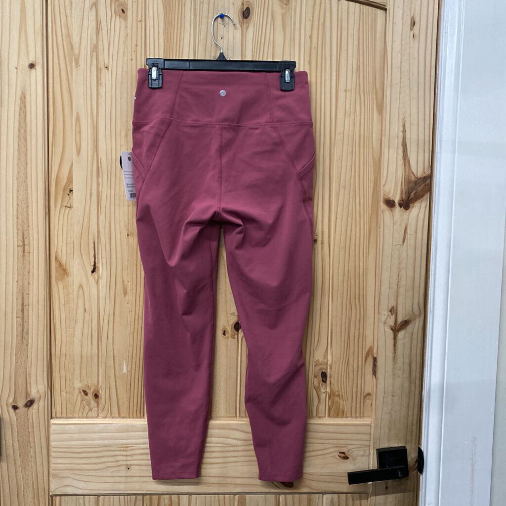 WOMENS APANA DK MAUVE LEGGINGS M NWT