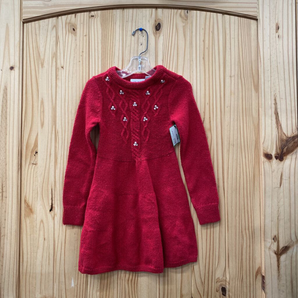 GIRLS PLACE LS SWEATER DRESS 5/6