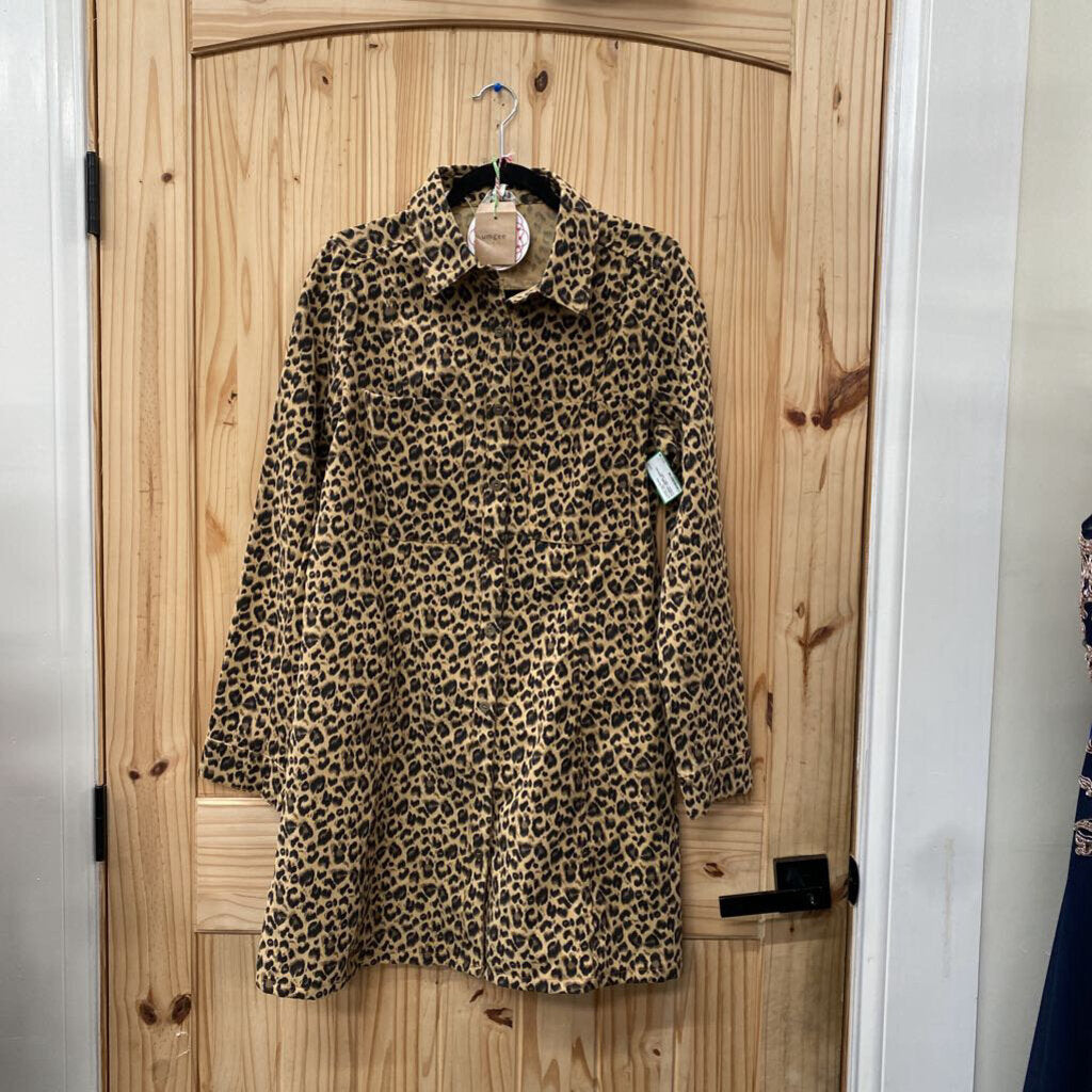 WOMENS UMGEE LEOPARD CASUAL TOP/DRESS L NWT