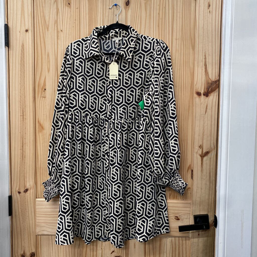 WOMENS JODIFL BLK/WHITE DRESS M NWT