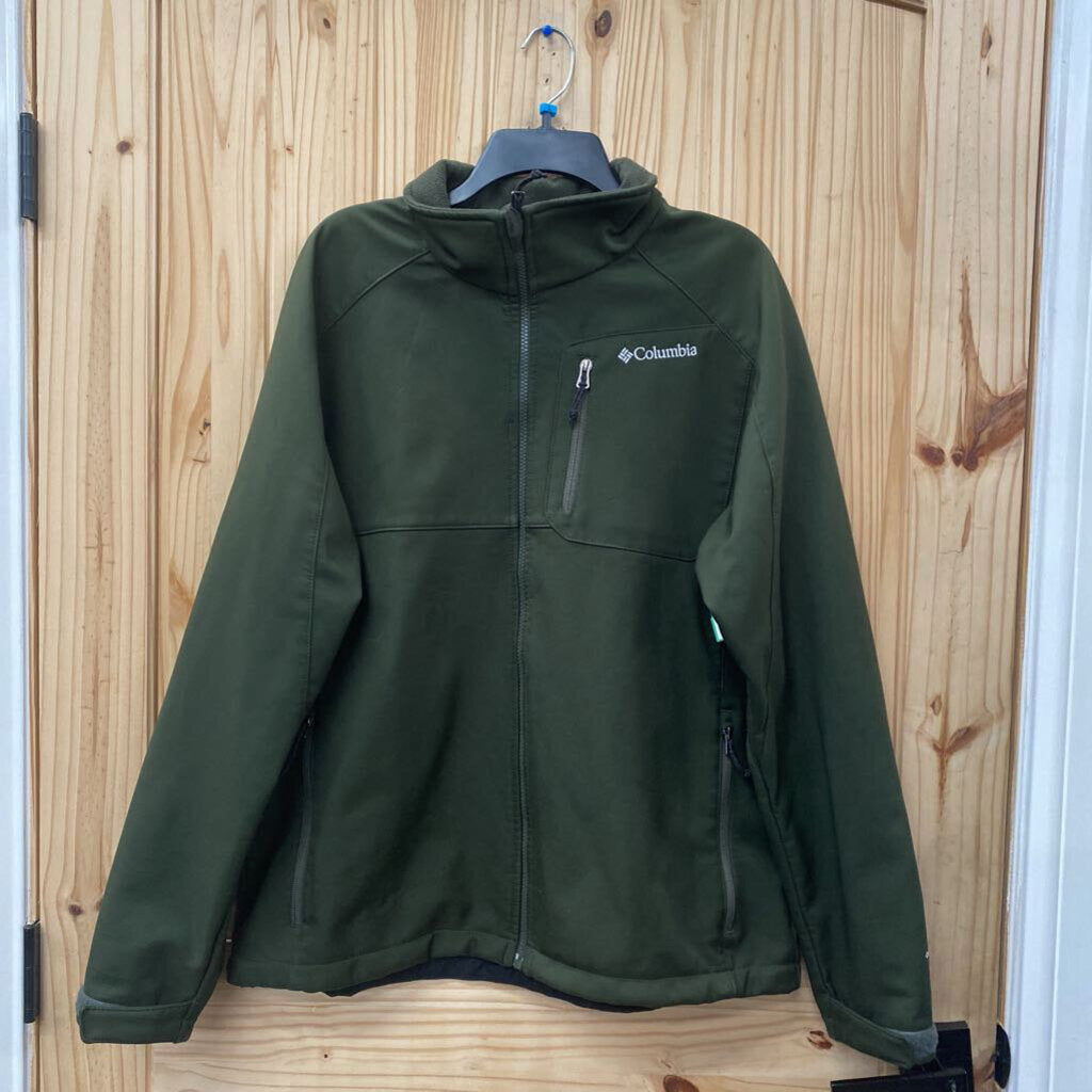 MENS COLUMBIA DK OLIVE GREEN JACKET XL