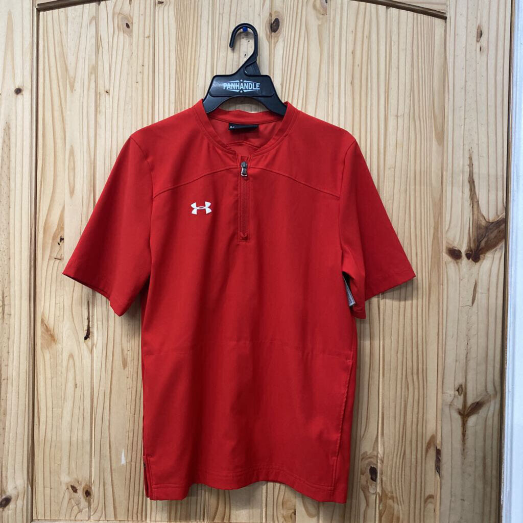 BOYS UNDER ARMOUR RED SHIRT YLG 12