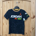 BOYS JORDAN SHIRT BLK/NEON ORANGE/NEON GREEN L 12/13