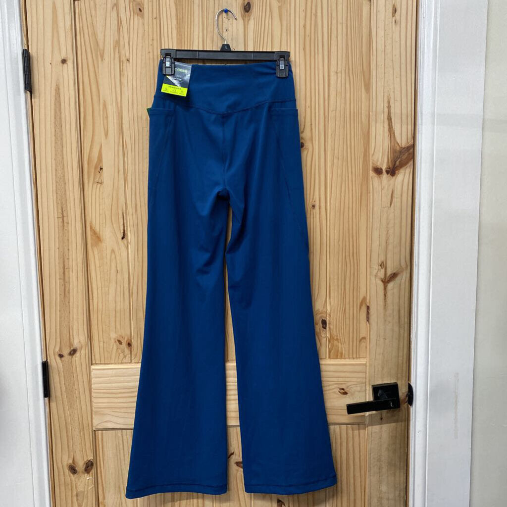 WOMENS TEK GEAR DK TEAL FLARE PANTS S NWT