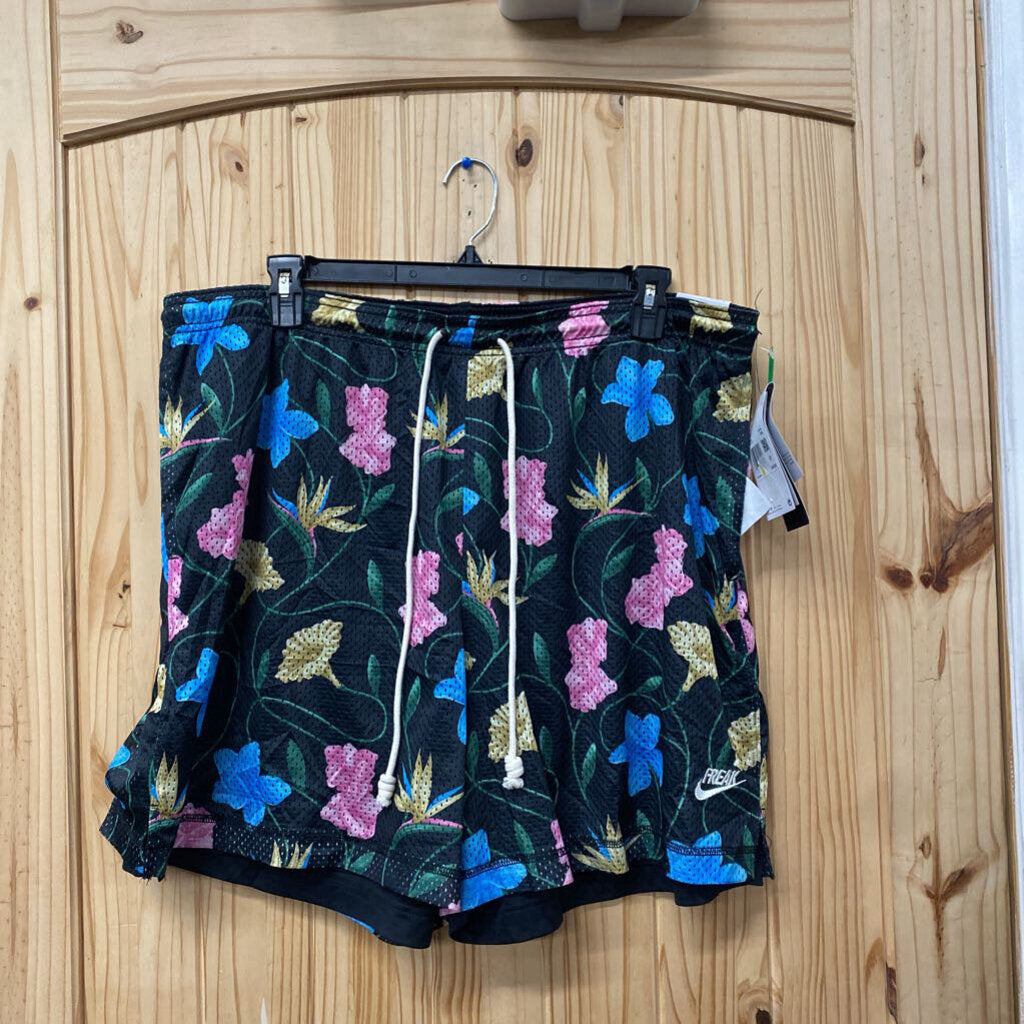 MENS NIKE BLK FLORAL SHORTS 4XL NWT