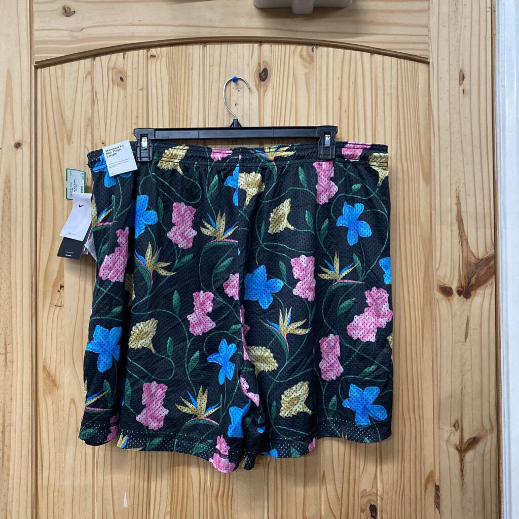MENS NIKE BLK FLORAL SHORTS 4XL NWT