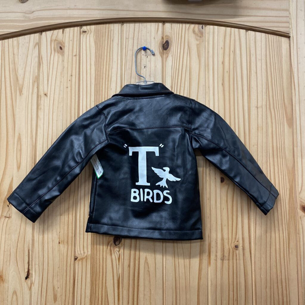 GIRLS GREASE BLK JACKET 18M