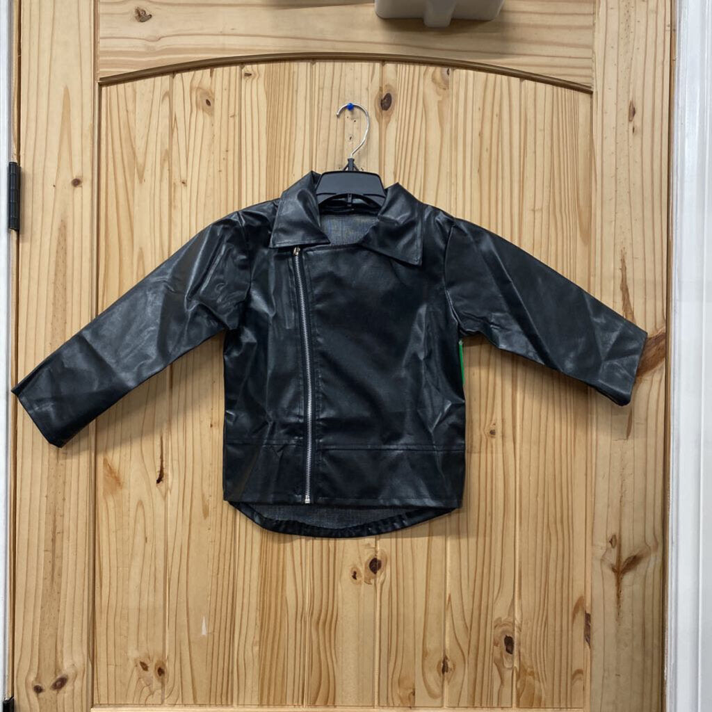 BOYS GREASE BLK JACKET 6/7