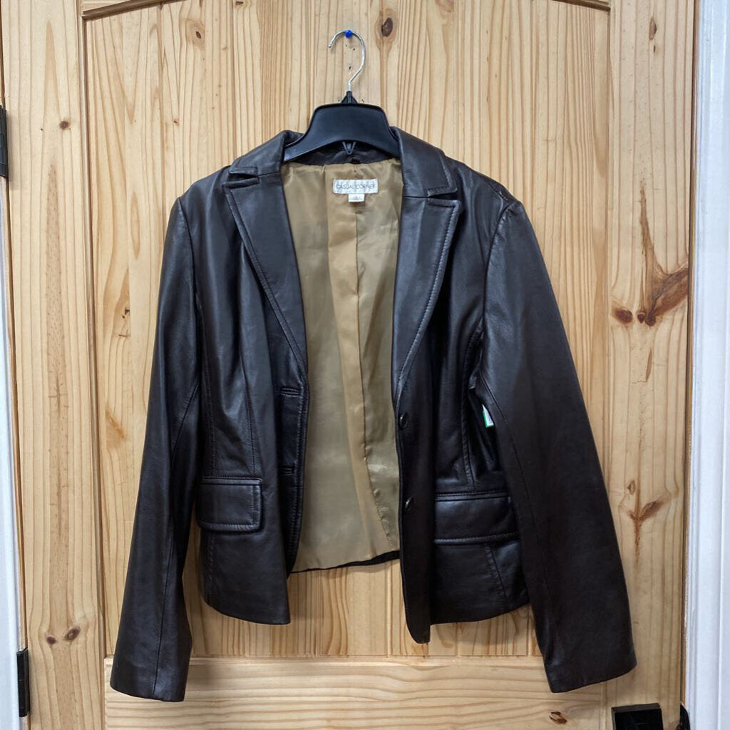 WOMENS CASUAL CORNER DK BROWN CASUAL JACKET L