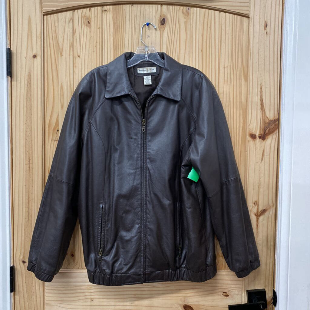 MENS PRESTON & YORK DK BROWN CASUAL JACKET L