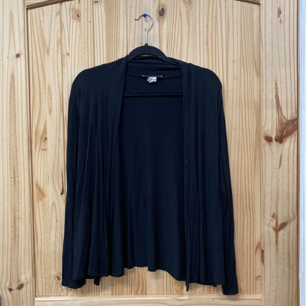 WOMENS CLAUDIA RICHARD SHEER BLACK CARDIGAN M