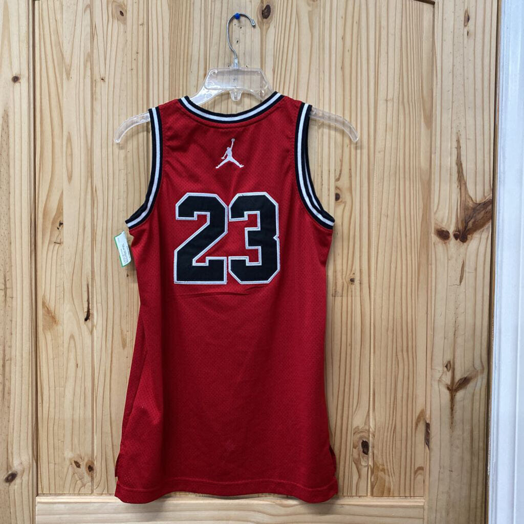 BOYS JORDAN JERSEY RED/WHITE/BLK L 12/13