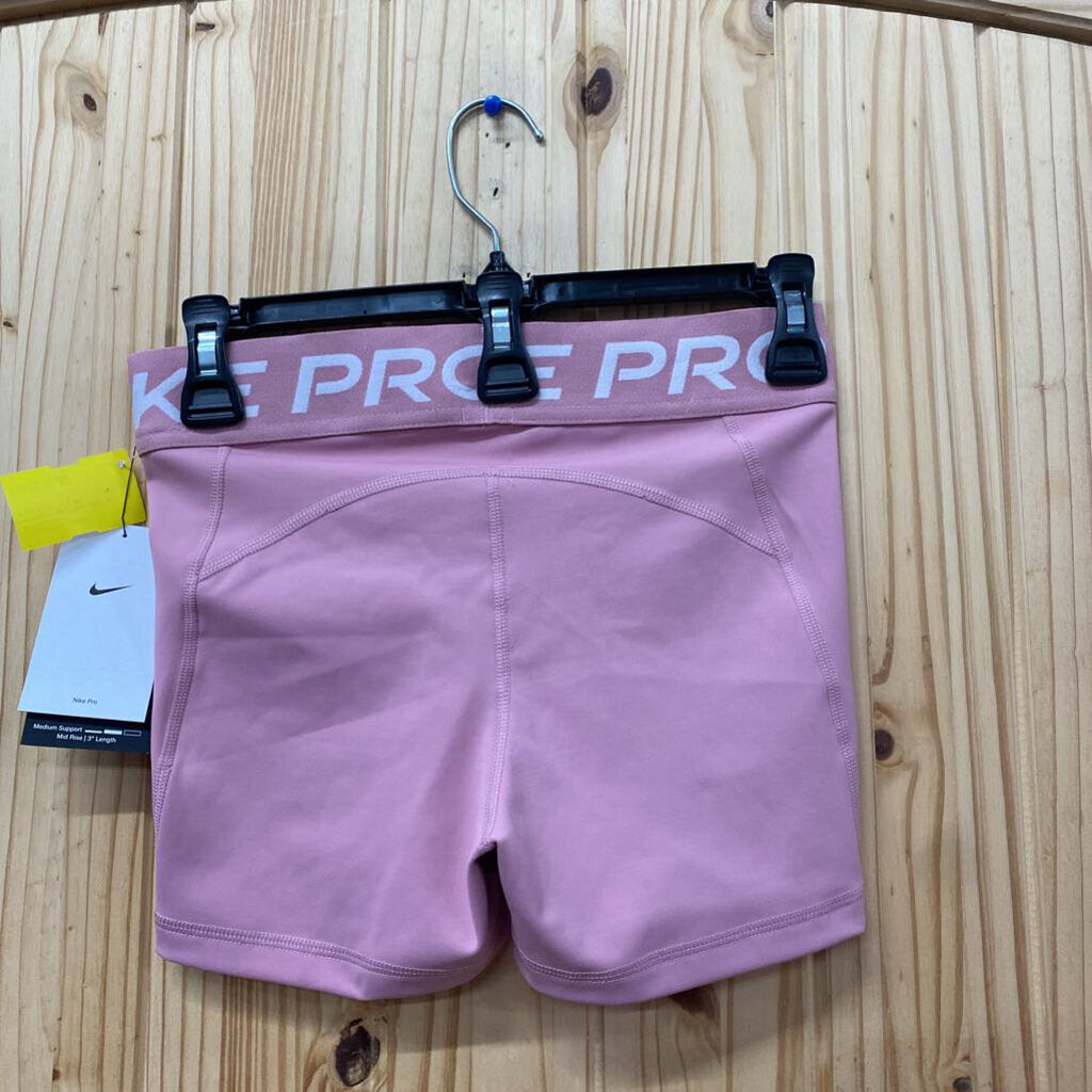 WOMENS NIKE PRO MAUVE PINK SHORTS S NWT