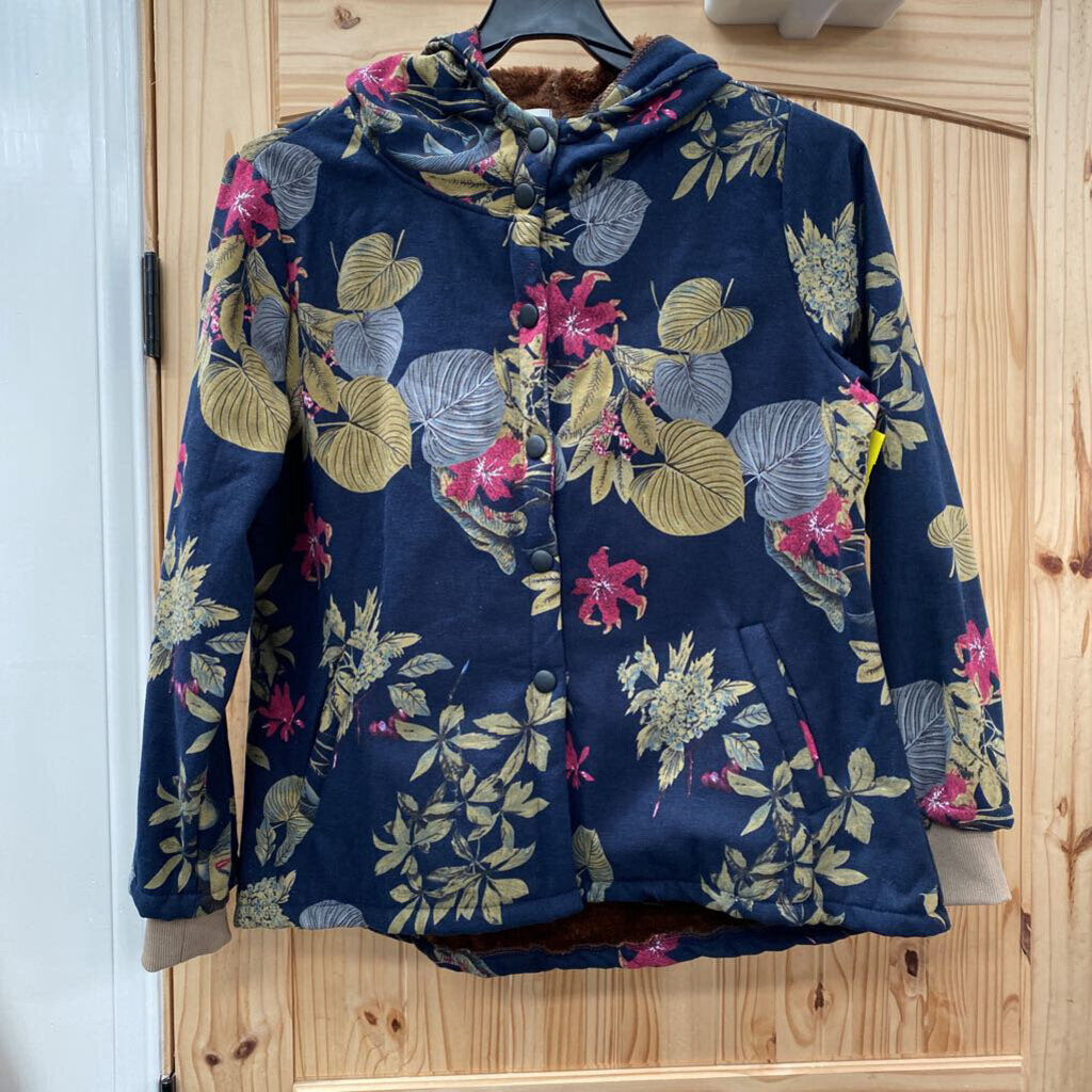 WOMENS CELLABIE NAVY BLUE FLORAL JACKET