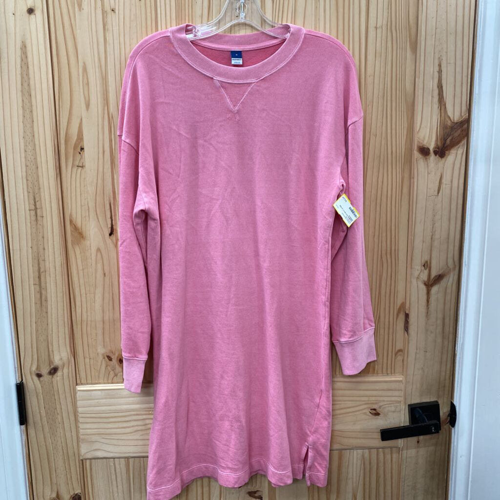 WOMENS OLD NAVY LS PINK DRESS M