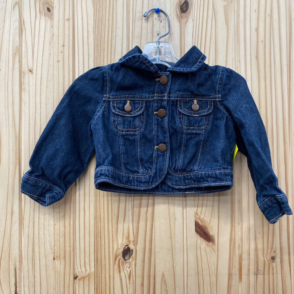 GIRLS BABYGAP DK DENIM JACKET 12/18M