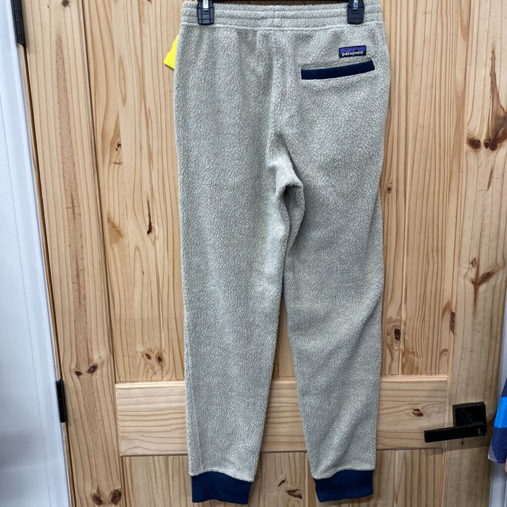 MENS PATAGONIA BEIGE/NAVY BLUE PANTS XS
