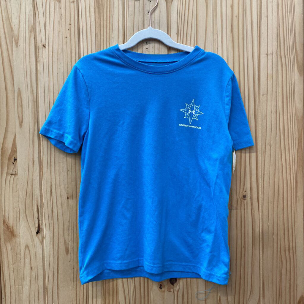 BOYS UNDER ARMOUR SKY BLUE SHIRT YS 5