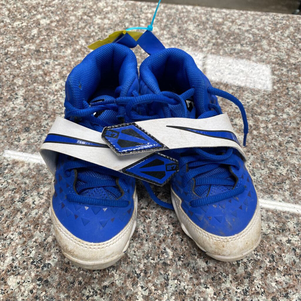 BOYS NIKE CLEETS ROYAL BLUE/WHITE 11C