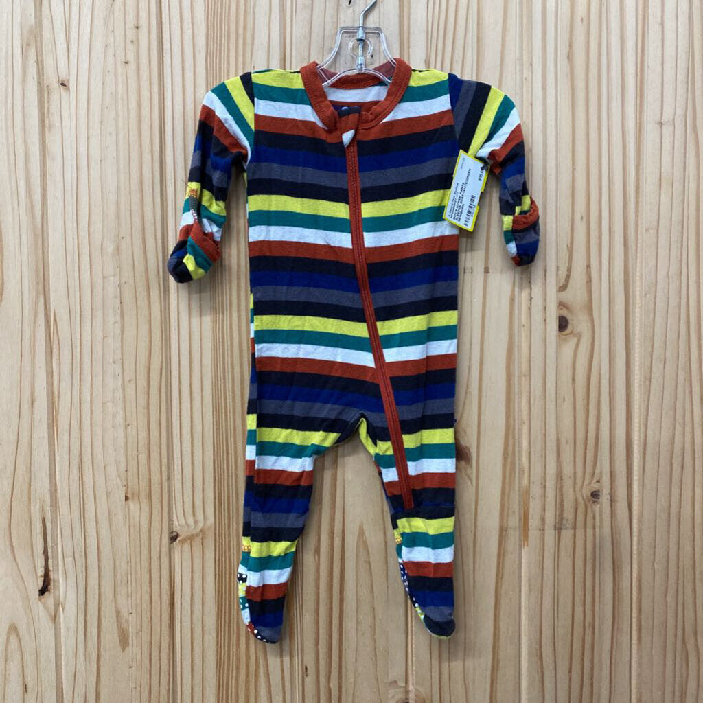 BOYS KICKEE PANTS SLEEPER RUST/WHITE/GREEN NEWBORN